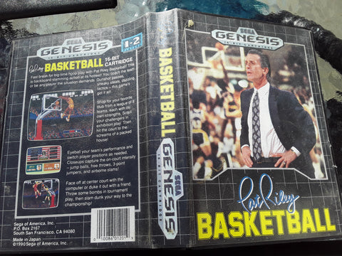 Pat Riley NBA Basketball Used Sega Genesis Video Game