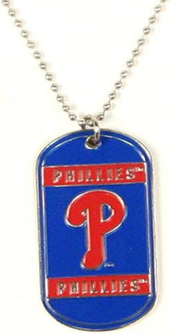 Philadelphia Phillies MLB Dog Tag Necklace