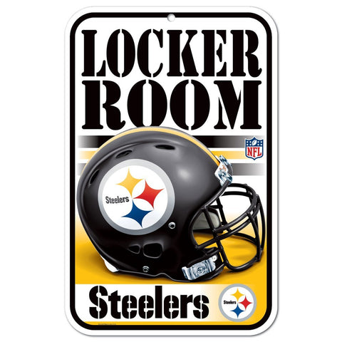 Pittsburgh Steelers NFL 11x17 Plastic Locker Room Sign