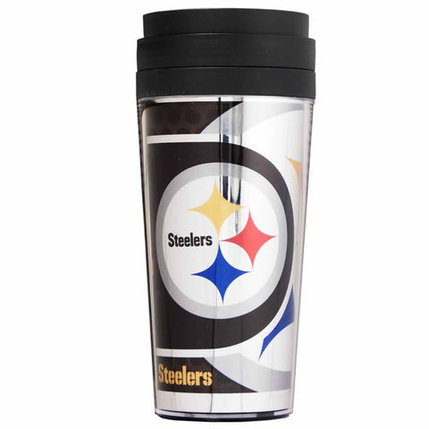 Pittsburgh Steelers NFL 16oz. Metallic Wrap Tumbler Cup