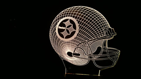 Pittsburgh Steelers NFL MINI 6 inch Color-Changing LED Helmet Night Light Lamp
