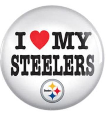 Pittsburgh Steelers NFL WinCraft Button I Love My Steelers – Jamestown Gift  Shop