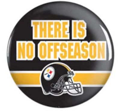 Pittsburgh Steelers NFL WinCraft Button No Offseason