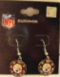 Pittsburgh Steelers Multi Color Glitter NFL Silver Dangle Earrings