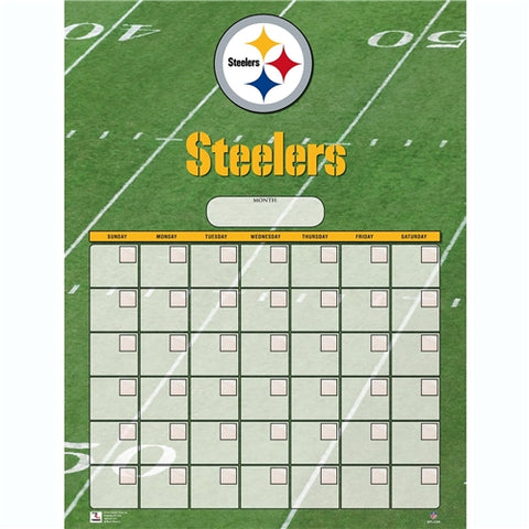 Pittsburgh Steelers NFL Dry Erase Calendar