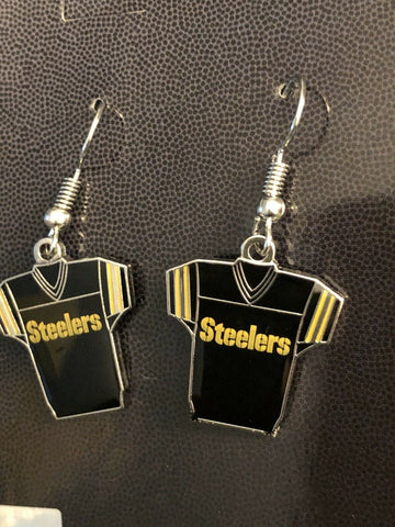 Pittsburgh Steelers NFL Jersey Style Earrings