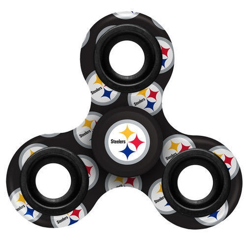 Pittsburgh Steelers NFL Multi Logo Printed 3 Way Fidget Spinners