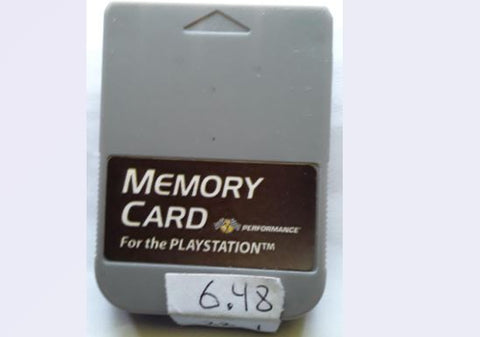 Playstation 1 Performance Memory Card USED
