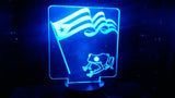 Puerto Corqui Frog & Flag Color Changing LED Night Light