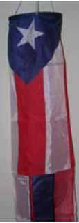 Puerto Rico 60 inch Polyester Wind Sock