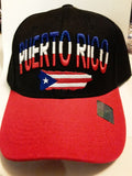 Puerto Rico Flag Velcro Adjustable Baseball Cap Hat