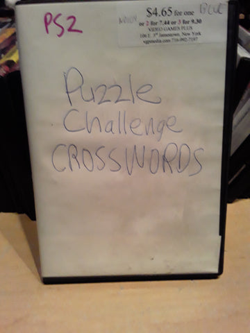 Puzzle Challenge Crosswords USED PS2 Video Game