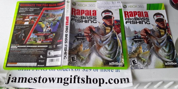 Rapala Pro Bass Fishing Used Xbox 360 Video Game – Jamestown Gift Shop