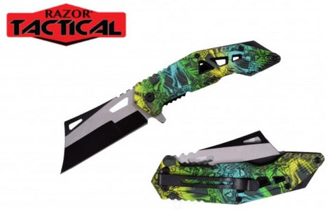 Razor Camo 7 Inch Spring Assisted Folding Pocket Knife