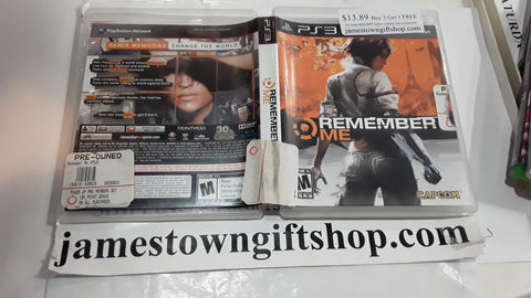 Remember Me Used PS3 Video Game