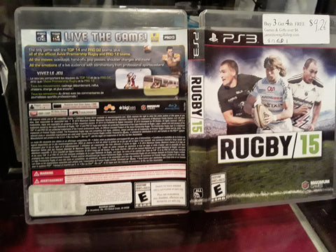 Rugby 15 Used PS3 Video Game