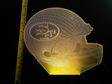 San Francisco 49ers NFL JUMBO 9x8 inch Color-Changing LED Helmet Night Light Lamp