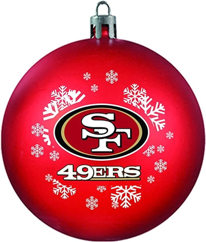 San Francisco 49ers NFL Snowflake Shatter-Proof Ball Christmas Ornament
