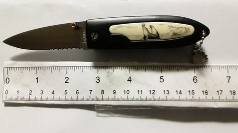 Sea Lions 6 Inch Folding Pocket Knife Keychain