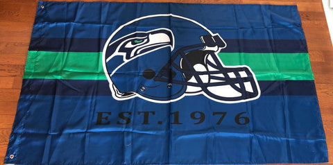 Seatle Seahawks NFL 3x5 1976 Flag