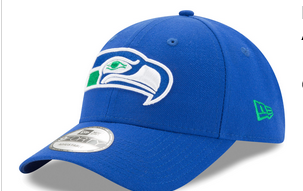 Seattle Seahawks NFL New Era The League Throwback 9FORTY Adjustable Hat - Royal