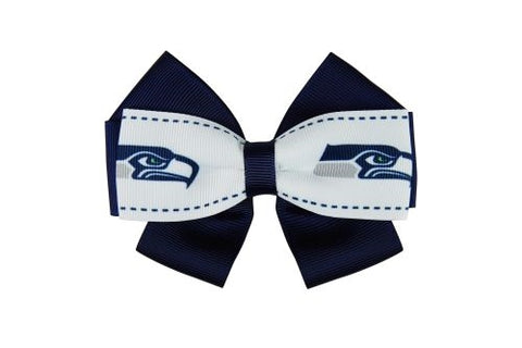 Seattle Seahawks NFL Grace Collection 2 Tone Bow Hair Clip