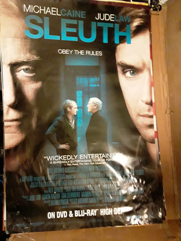 Sleuth 2007 Jude Law Michael Caine Movie Poster 27x40 USED