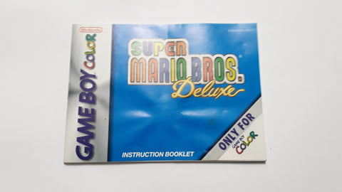 Super Mario Deluxe Gameboy Color Video Game Instruction Booklet Manual Only