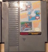 Super Mario Duck Hunt Track Meet Used NES Original Video Game