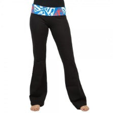 Superman Logo Womens Juniors Color Fold Yoga Pants
