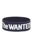 THE WANTED LOGO BLUE RUBBER BRACELET