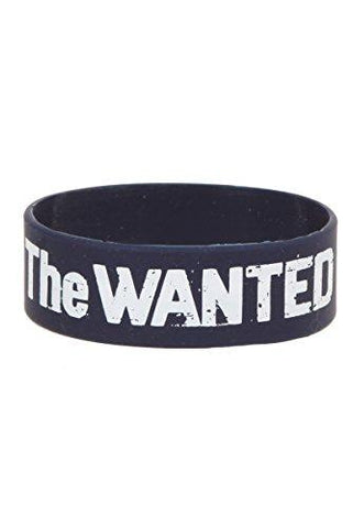 THE WANTED LOGO BLUE RUBBER BRACELET