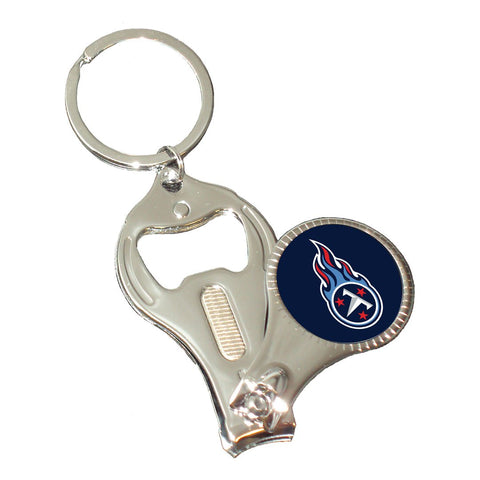 ***50OFF*** Tennessee Titans NFL 3-in-1 Key Chain Bottle Opener Nail Clippers