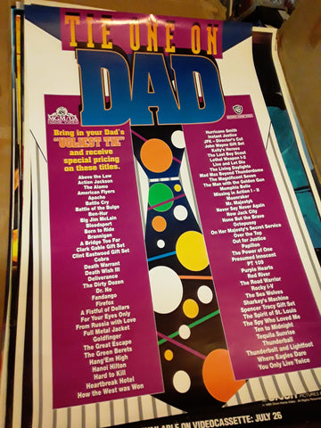 Tie One On Dad Movie Poster 27x40 USED