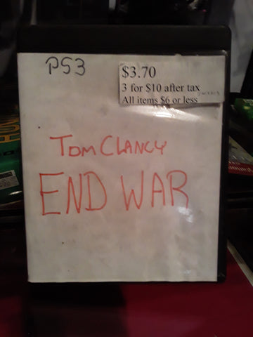 Tom Clancy End War PS3 Video Game