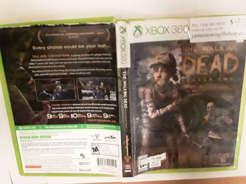Walking Dead Telltale Game Series Season Two Used Xbox 360 Video Game
