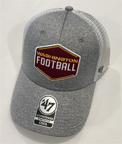 Washington Commanders Legacy NFL Grey Hitch Contender Mesh Stretch Fit OSFA Hat