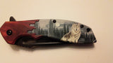 Wolf Moon 8.5 Inch Spring Assisted Folding Pocket Knife
