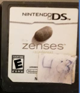 Zenses Rainforest Used Nintendo DS Video Game Cartridge