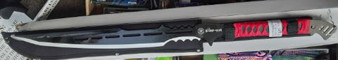 Zomb War 28 Inch Black Full Tang Stainless Steel Sword + Sheath