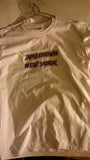 Jamestown New York T-Shirt With Blue Lettering